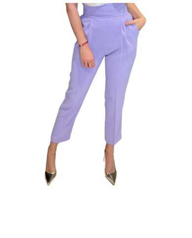 pantalone a VITA ALTA viola da donna con PENCES avanti | PINKO pantalone a VITA ALTA viola da donna con PENCES avanti | PINKO