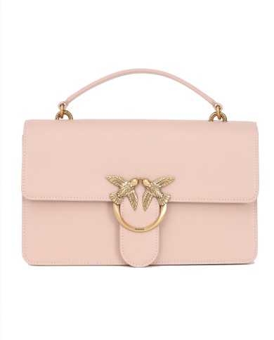 borsa CLASSIC LOVE BAG cipria da donna con fibbia LOVE BIRDS | PINKO