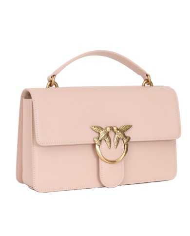 borsa CLASSIC LOVE BAG cipria da donna con fibbia LOVE BIRDS | PINKO