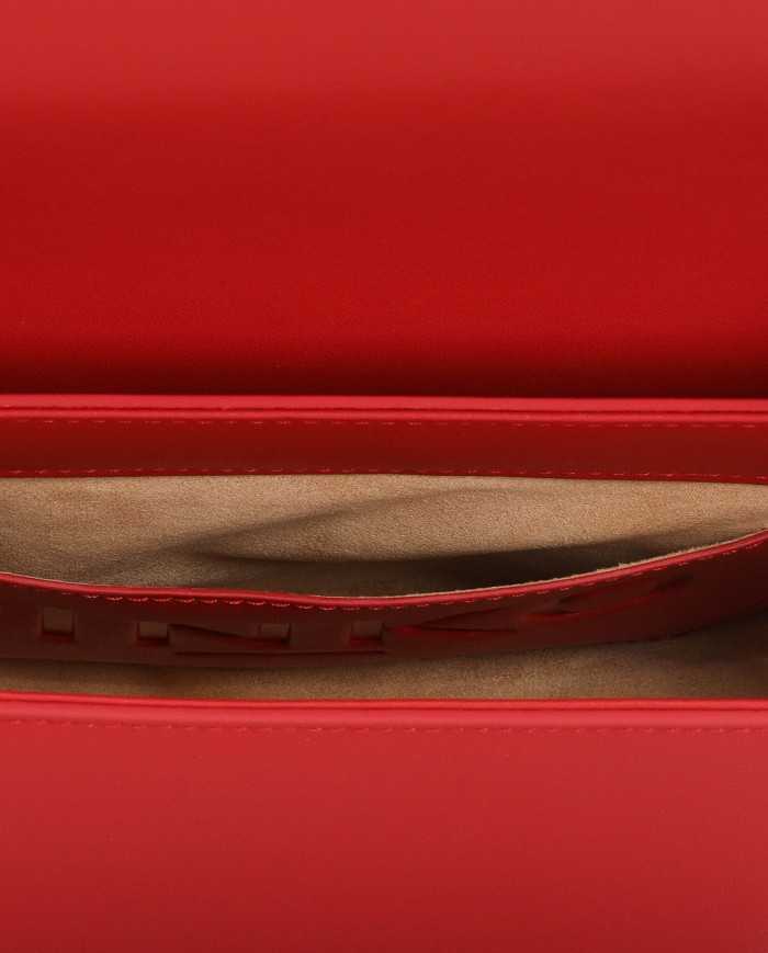 borsa LOVE CLICK MINI rosso granato da donna esagonale | PINKO borsa LOVE CLICK MINI rosso granato da donna esagonale | PINKO