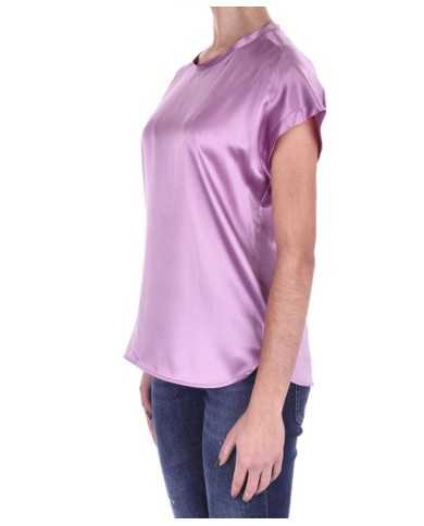 blusa lilla sorbetto da donna in satin di seta stretch | PINKO blusa lilla sorbetto da donna in satin di seta stretch | PINKO