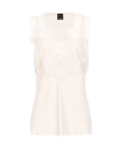 top senza maniche rosa da donna con logo pattern | PINKO top senza maniche rosa da donna con logo pattern | PINKO