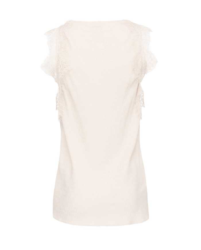 top senza maniche rosa da donna con logo pattern | PINKO top senza maniche rosa da donna con logo pattern | PINKO