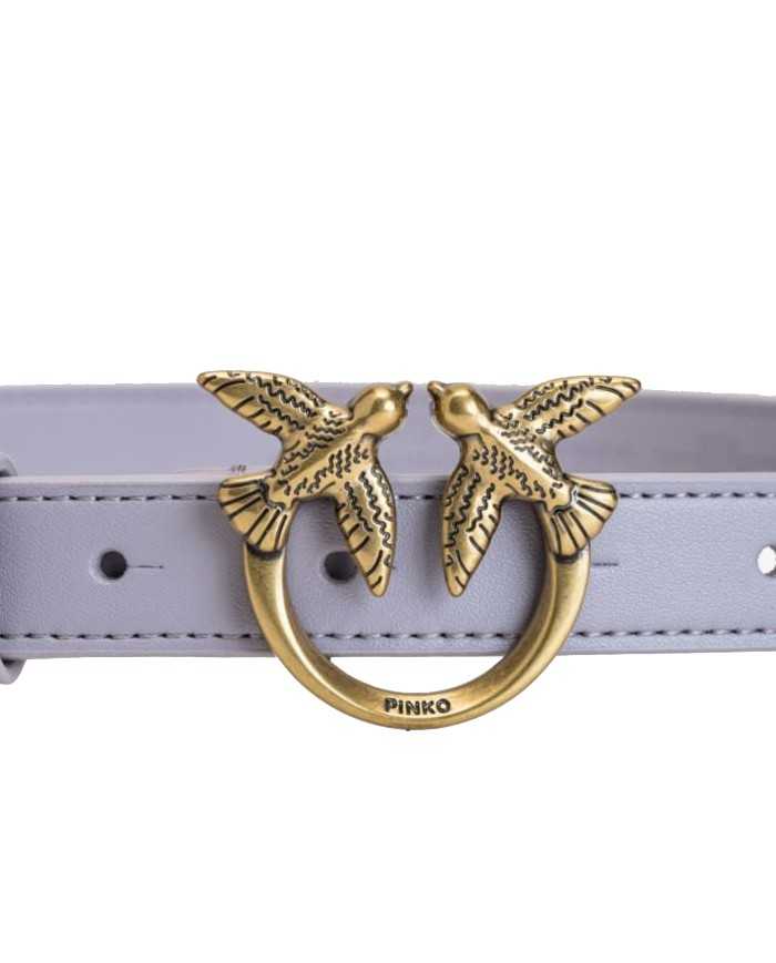 cintura H2 iris da donna con fibbia logata LOVE BIRDS CUT | PINKO cintura H2 iris da donna con fibbia logata LOVE BIRDS CUT | PINKO