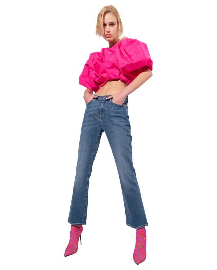 jeans denim medio da donna stile bootcut flare-fit | PINKO jeans denim medio da donna stile bootcut flare-fit | PINKO
