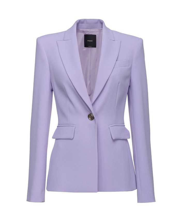 giacca blazer viola da donna stretta ai fianchi | PINKO giacca blazer viola da donna stretta ai fianchi | PINKO