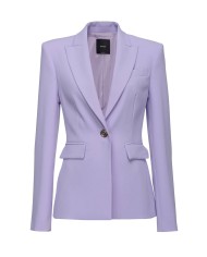 giacca blazer viola da donna stretta ai fianchi | PINKO
