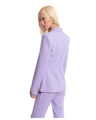 giacca blazer viola da donna stretta ai fianchi | PINKO