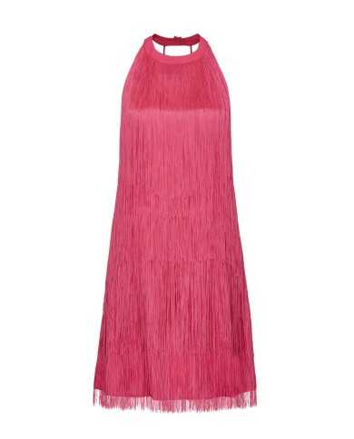 abito corto senza maniche fuxia da donna ricoperto da frange | PINKO abito corto senza maniche fuxia da donna ricoperto da frange | PINKO