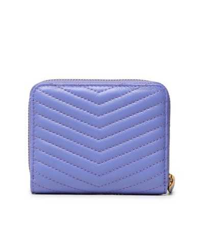 portafogli blu Corsica da donna in pelle trapuntata in nappa | PINKO portafogli blu Corsica da donna in pelle trapuntata in nappa | PINKO