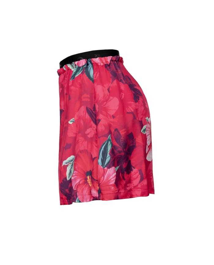shorts con fantasia floreale fuxia e rosa da donna | PINKO shorts con fantasia floreale fuxia e rosa da donna | PINKO