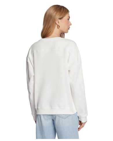 felpa bianca da donna logata in piccolo | PINKO felpa bianca da donna logata in piccolo | PINKO
