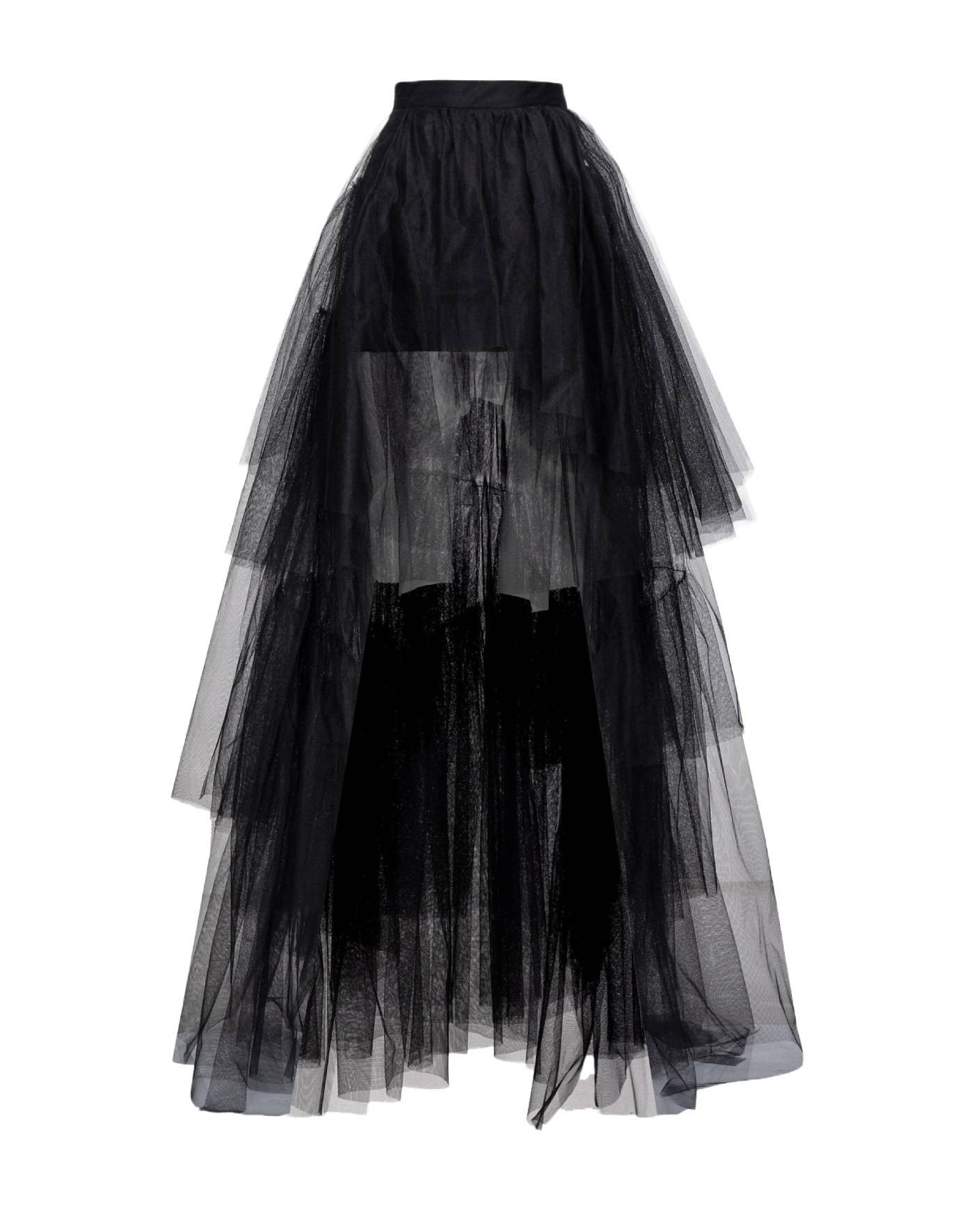 PINKO Gonna Donna 100470 Y4BK CANARIE P EM in nylon con tulle a str