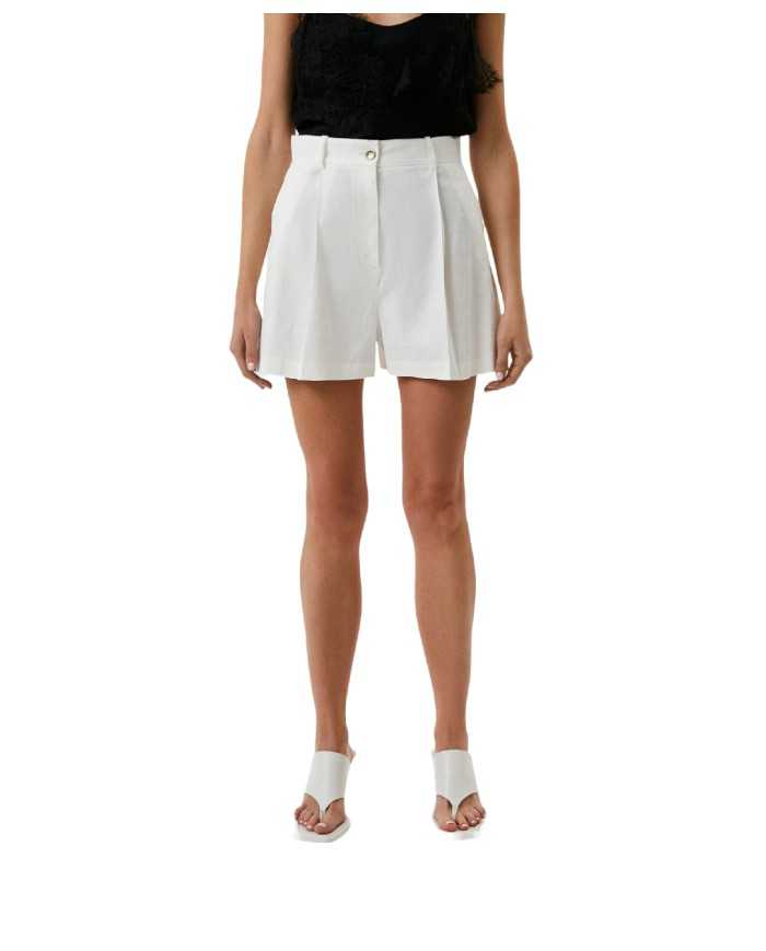 short bianco da donna con passanti per cintura | PINKO short bianco da donna con passanti per cintura | PINKO