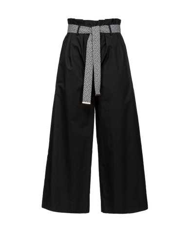 pantalone nero limousine da donna leggermente cropped | PINKO pantalone nero limousine da donna leggermente cropped | PINKO