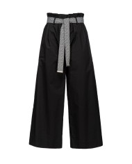 pantalone nero limousine da donna leggermente cropped | PINKO