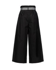 pantalone nero limousine da donna leggermente cropped | PINKO