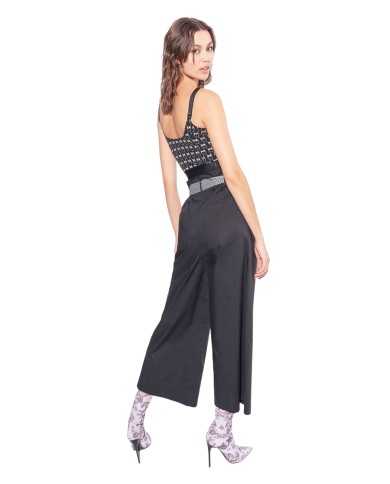 pantalone nero limousine da donna leggermente cropped | PINKO pantalone nero limousine da donna leggermente cropped | PINKO