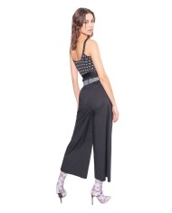pantalone nero limousine da donna leggermente cropped | PINKO