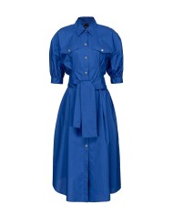 abito blu surf da donna con cintura a fusciacca, orlo e gonna | PINKO