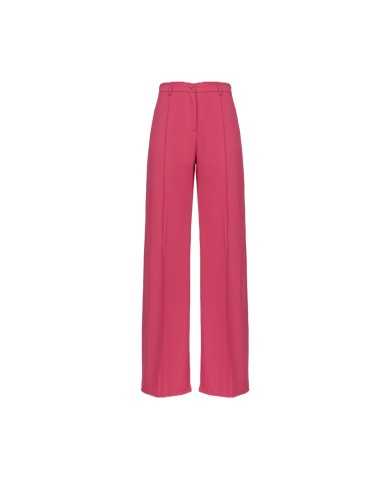 pantalone a gamba larga fuxia da donna con spacco laterale | PINKO pantalone a gamba larga fuxia da donna con spacco laterale | PINKO