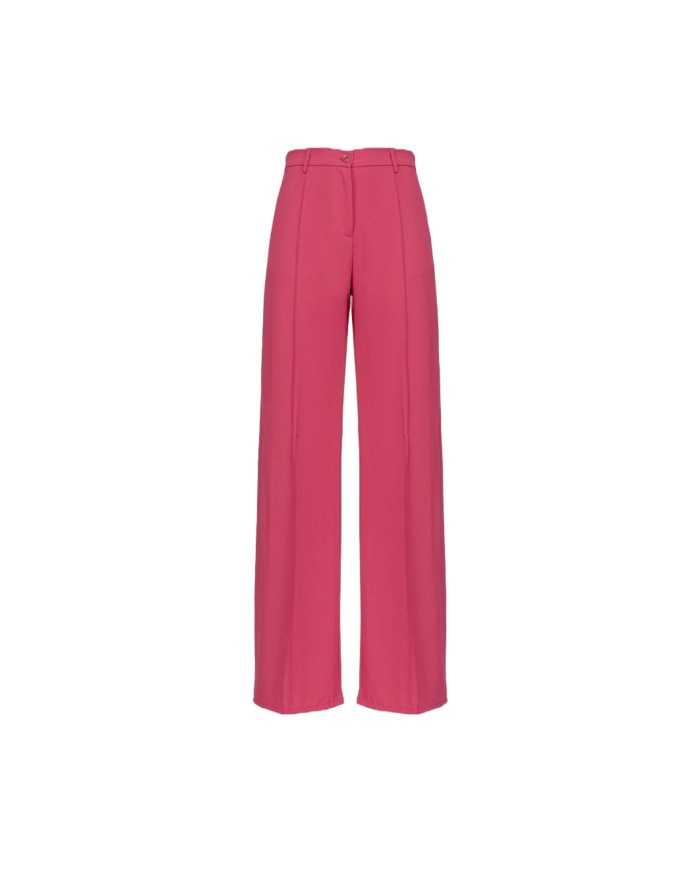 pantalone a gamba larga fuxia da donna con spacco laterale | PINKO pantalone a gamba larga fuxia da donna con spacco laterale | PINKO