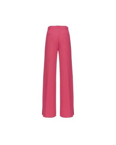 pantalone a gamba larga fuxia da donna con spacco laterale | PINKO pantalone a gamba larga fuxia da donna con spacco laterale | PINKO