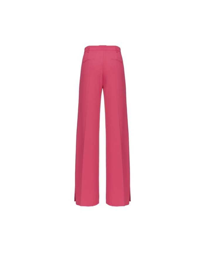 pantalone a gamba larga fuxia da donna con spacco laterale | PINKO pantalone a gamba larga fuxia da donna con spacco laterale | PINKO