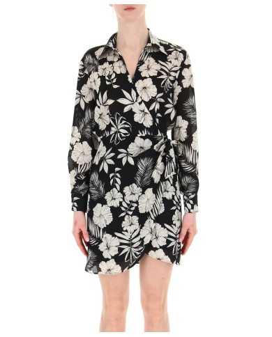 abito nero e burro da donna con fantasia floreale e gonna | PINKO abito nero e burro da donna con fantasia floreale e gonna | PINKO