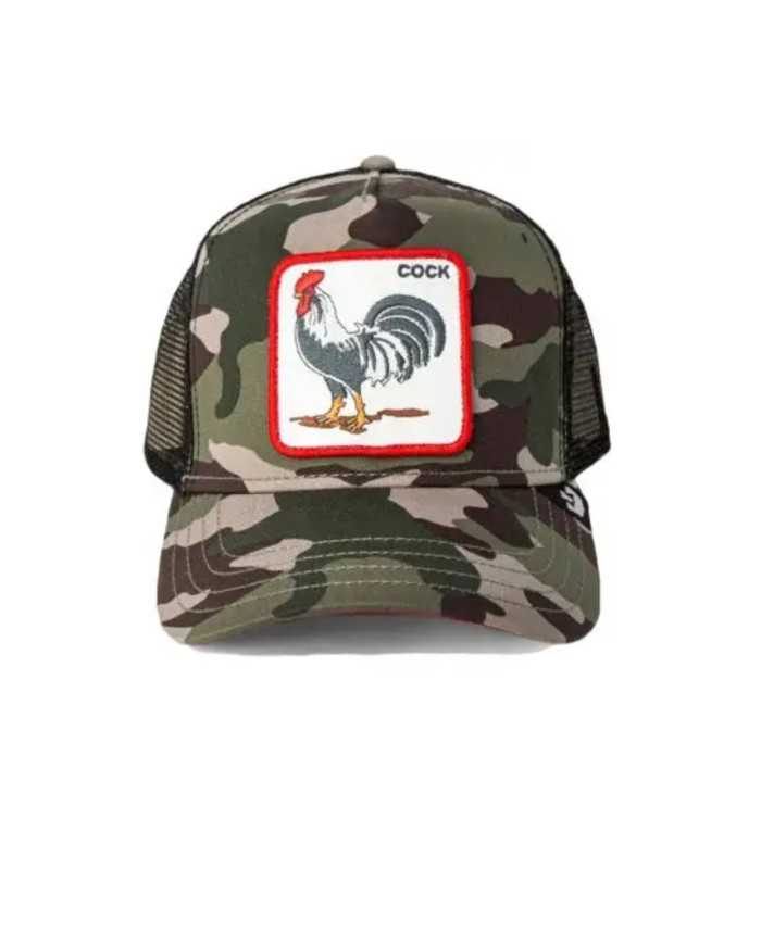 berretto trucker camouflage da uomo con stampa "COCK" | GOORIN BROS berretto trucker camouflage da uomo con stampa "COCK" | GOORIN BROS