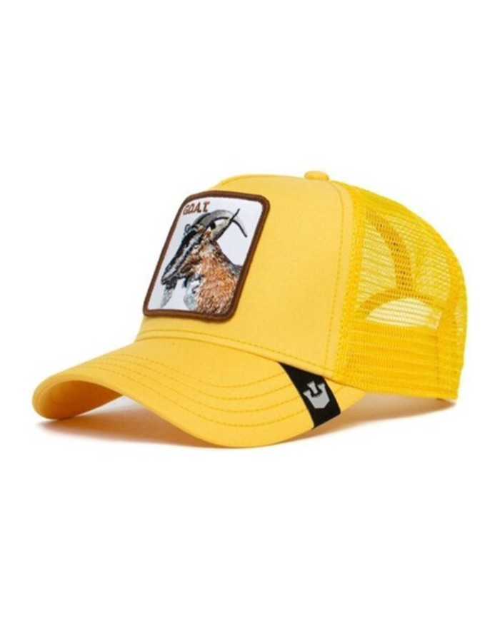 berretto trucker oro da uomo con stampa "GOAT" | GOORIN BROS berretto trucker oro da uomo con stampa "GOAT" | GOORIN BROS