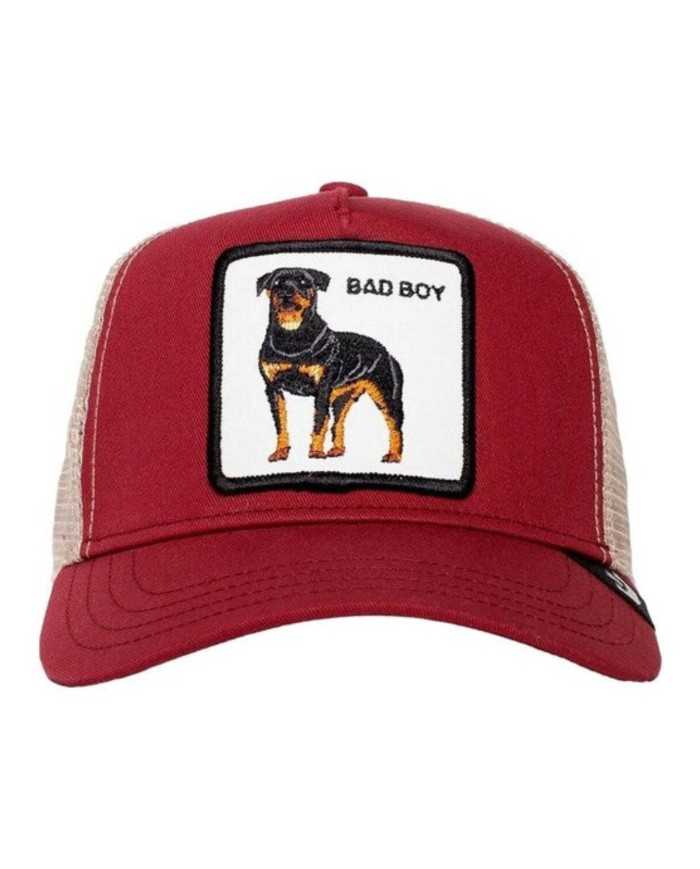 berretto trucker rosso da uomo con stampa "BAD BOY" | GOORIN BROS berretto trucker rosso da uomo con stampa "BAD BOY" | GOORIN BROS