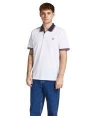 JACK & JONES Polo Uomo 12169064 BLUWIN P-EM cotone in piquè con det... JACK & JONES Polo Uomo 12169064 BLUWIN P-EM cotone in piquè con det...