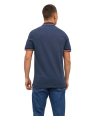 JACK & JONES Polo Uomo 12169064 BLUWIN P-EM cotone in piquè con det... JACK & JONES Polo Uomo 12169064 BLUWIN P-EM cotone in piquè con det...
