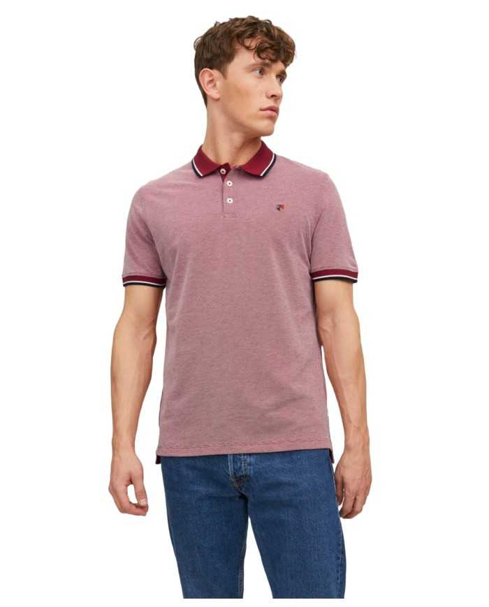 JACK & JONES Polo Uomo 12169064 BLUWIN P-EM cotone in piquè con det... JACK & JONES Polo Uomo 12169064 BLUWIN P-EM cotone in piquè con det...