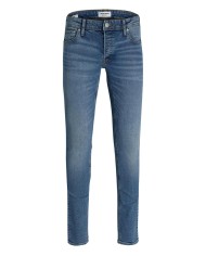 jeans slim denim medio da uomo con chiusura button fly | JACK & JONES