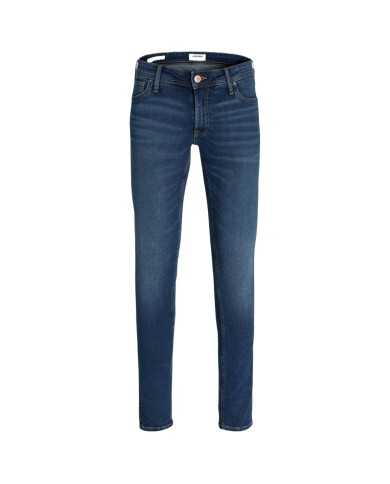 jeans slim denim scuro da uomo con chiusura button fly | JACK & JONES jeans slim denim scuro da uomo con chiusura button fly | JACK & JONES