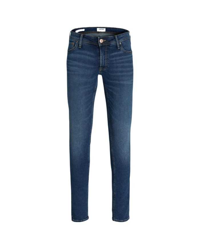 jeans slim denim scuro da uomo con chiusura button fly | JACK & JONES jeans slim denim scuro da uomo con chiusura button fly | JACK & JONES