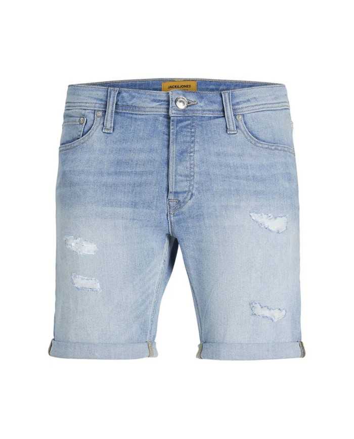 bermuda blue denim da uomo con lunghezza ginocchio | JACK & JONES bermuda blue denim da uomo con lunghezza ginocchio | JACK & JONES