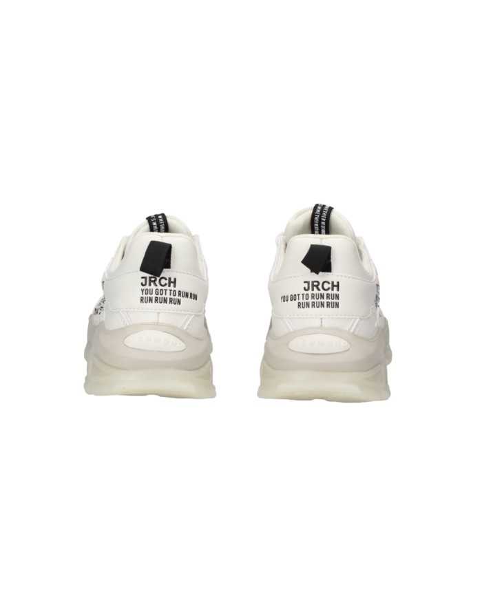 sneakers bianche da uomo con scritte ricamate e logo | JOHN RICHMOND