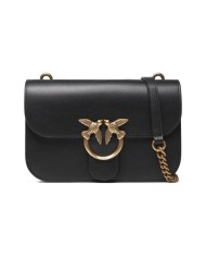 borsa love bell nera da donna con fibbia logata LOVE BIRDS | PINKO borsa love bell nera da donna con fibbia logata LOVE BIRDS | PINKO