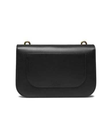borsa love bell nera da donna con fibbia logata LOVE BIRDS | PINKO borsa love bell nera da donna con fibbia logata LOVE BIRDS | PINKO