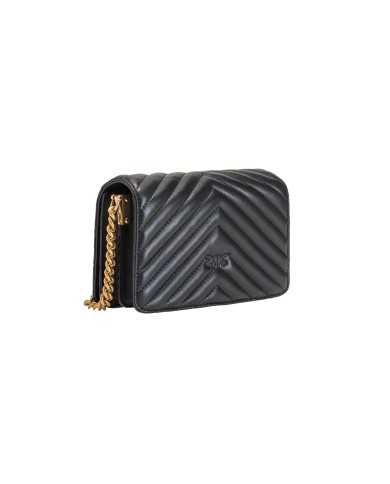 borsa love click mini nero e oro antico da donna | PINKO borsa love click mini nero e oro antico da donna | PINKO