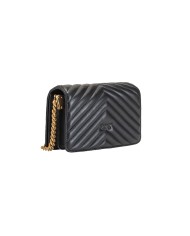 borsa love click mini nero e oro antico da donna | PINKO borsa love click mini nero e oro antico da donna | PINKO