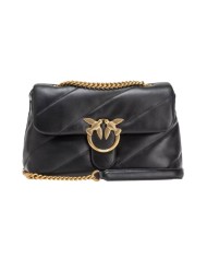 borsa big love bag puff nero e oro antico da donna | PINKO borsa big love bag puff nero e oro antico da donna | PINKO