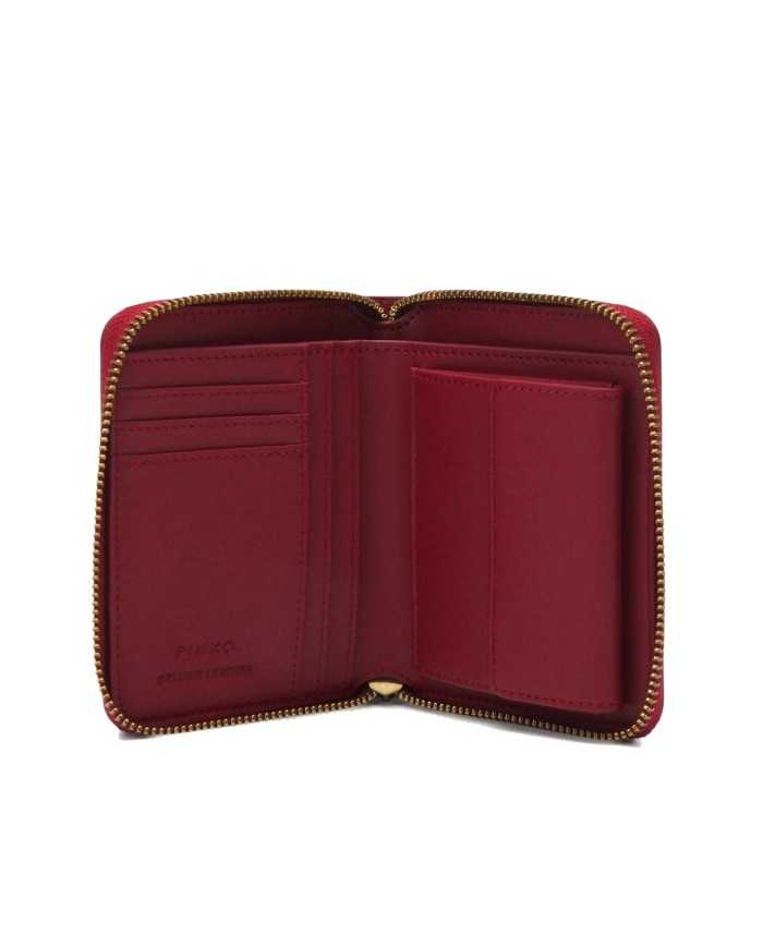 portafoglio rosso rubino da donna con placca LOVE BIRDS | PINKO portafoglio rosso rubino da donna con placca LOVE BIRDS | PINKO