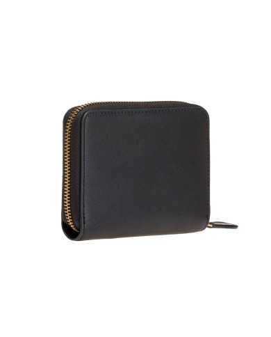 portafoglio nero e oro antico da donna con placca LOVE BIRDS | PINKO portafoglio nero e oro antico da donna con placca LOVE BIRDS | PINKO