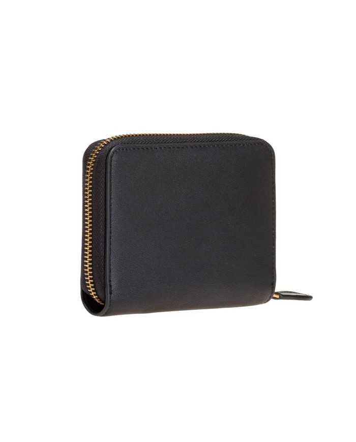 portafoglio nero e oro antico da donna con placca LOVE BIRDS | PINKO portafoglio nero e oro antico da donna con placca LOVE BIRDS | PINKO
