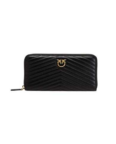 PINKO Portafoglio Donna 1P22XQ A03Z P-EM pelle con trapuntato con c... PINKO Portafoglio Donna 1P22XQ A03Z P-EM pelle con trapuntato con c...