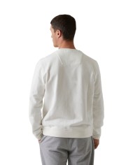 felpa bianco panna da uomo con logo ricamo | AERONAUTICA MILITARE felpa bianco panna da uomo con logo ricamo | AERONAUTICA MILITARE